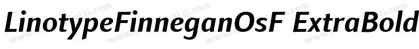 LinotypeFinneganOsF ExtraBold字体转换